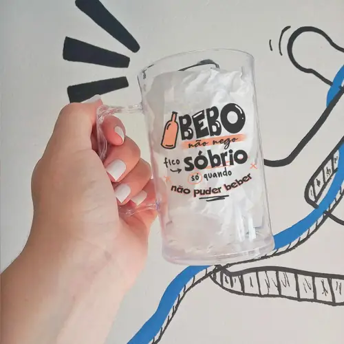 Caneca de Chopp de Cristal