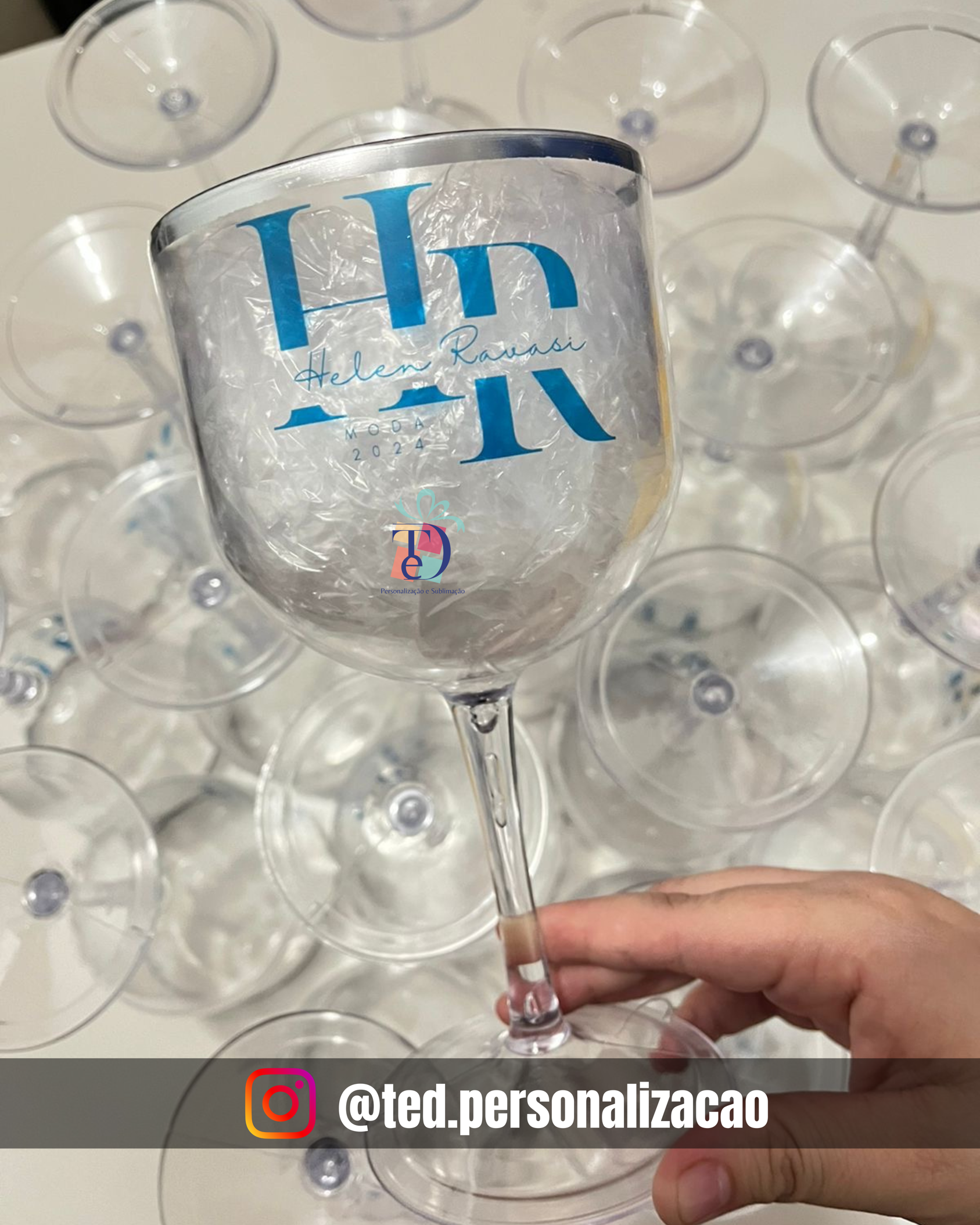 Taça Gin Cristal com borda